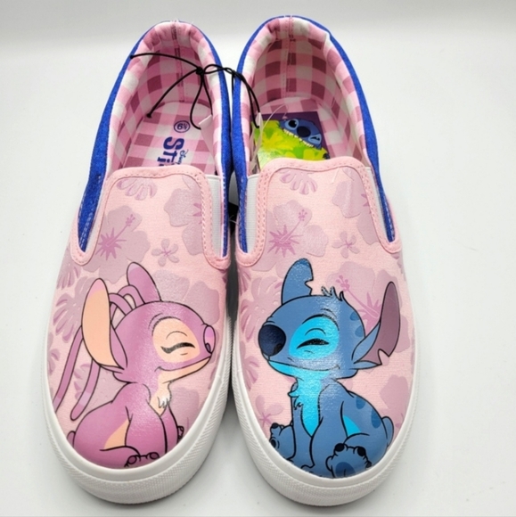 NWT Disney Lilo & Angel Size 8 Slip-On Sneakers - Picture 1 of 4